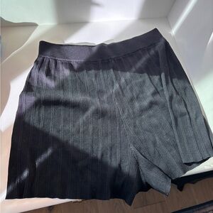 BAE the label wild hearts ribbed maternity short - black - size M